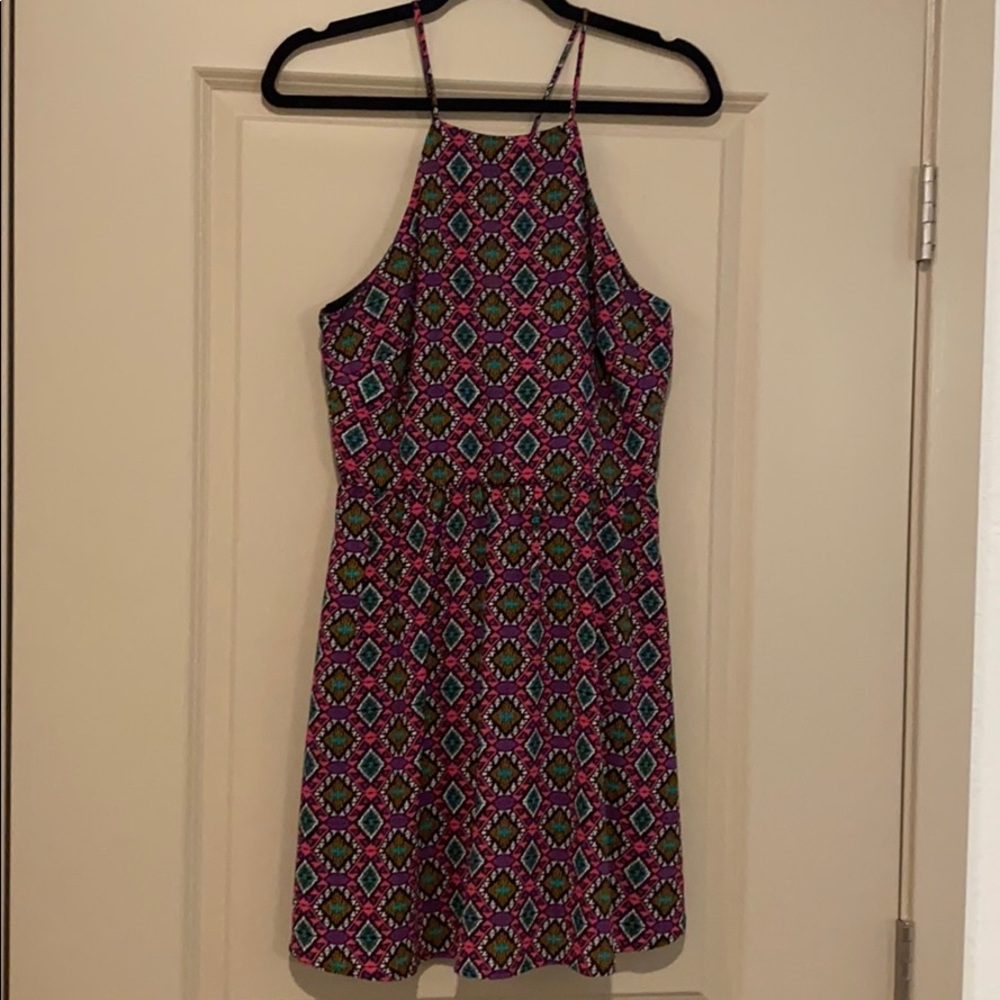 Halter tribal print sundress, M